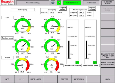 VacuClean Interface - Process Control